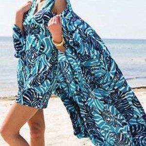 NWT $98 Lilly Pulitzer Lillian 48" x 80" Oversized Scarf "I'm Game"---XMAS Gift